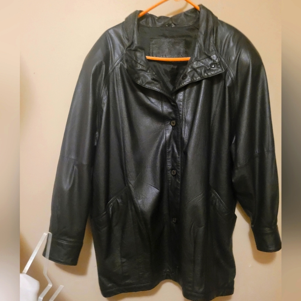 Men's Black Leather Jacket